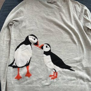 LOFT puffin sweater